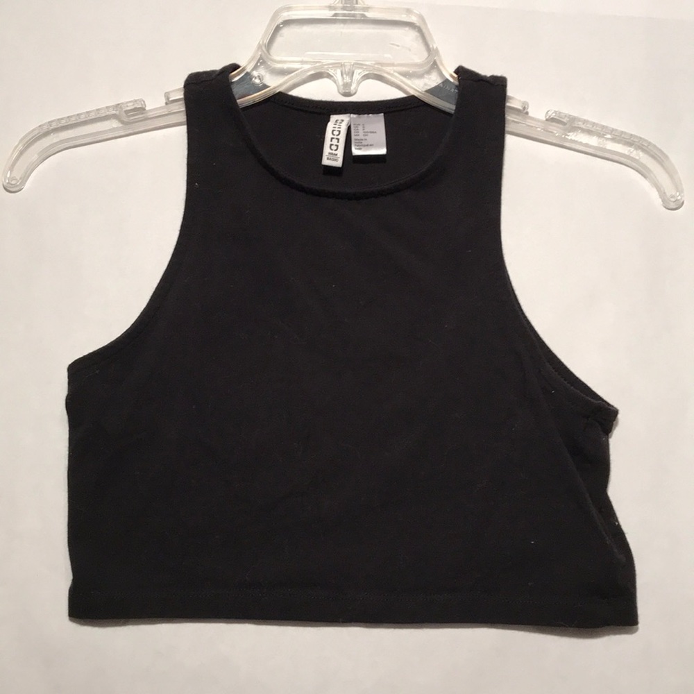 H&M Small Black Crop Top